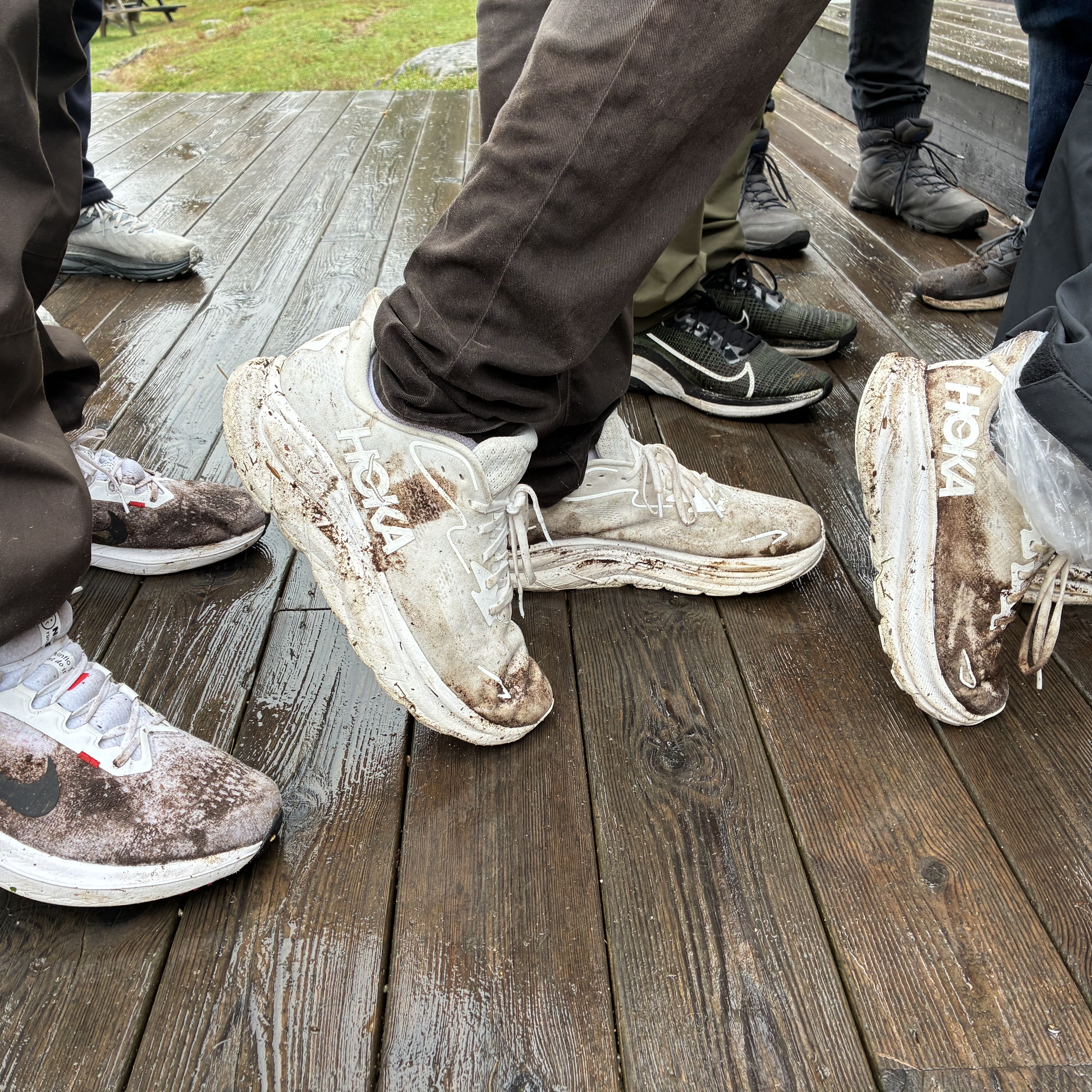 a group of people's feet