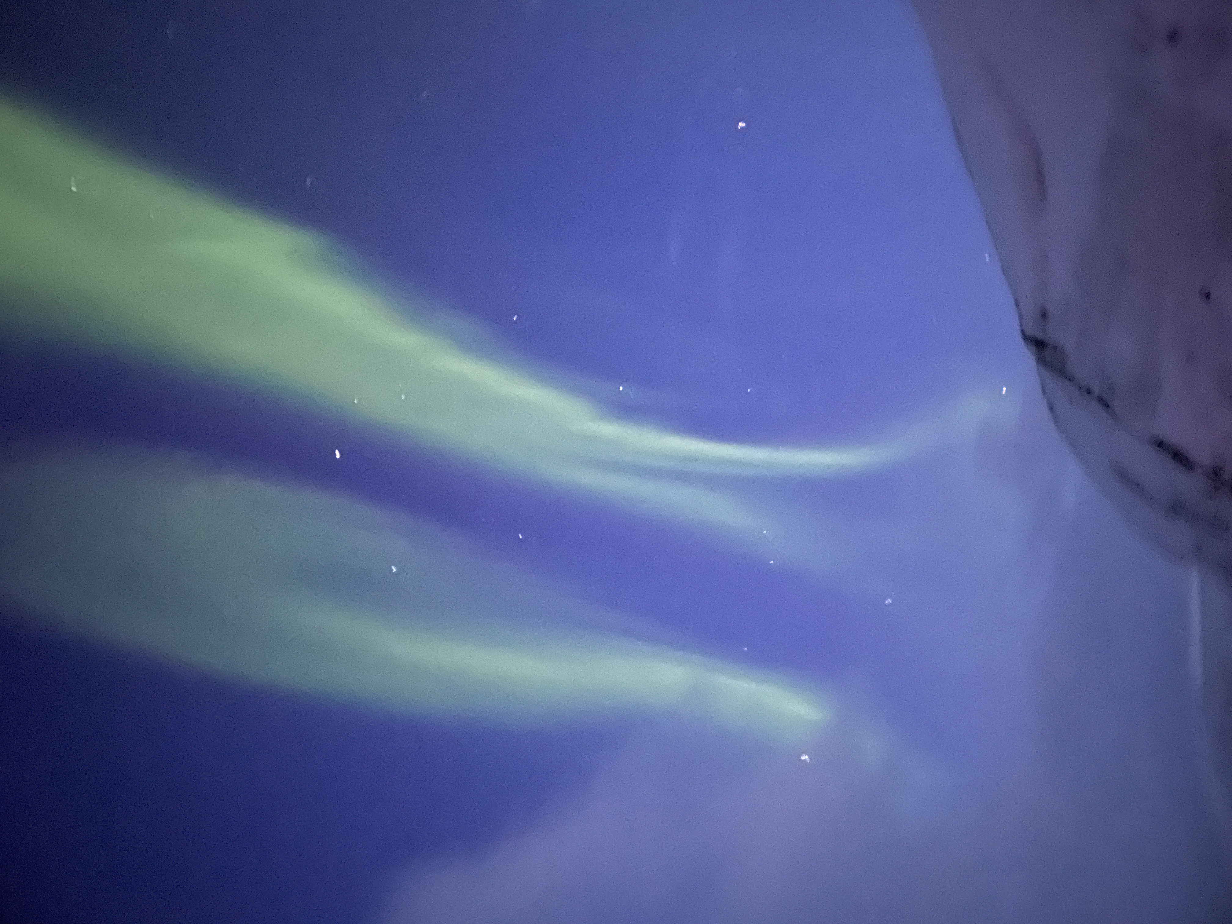 Et nærbilde av en blå himmel