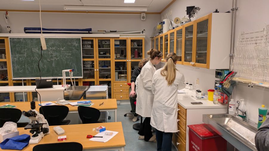 Noen få personer i et rom Noen få personer i et rom