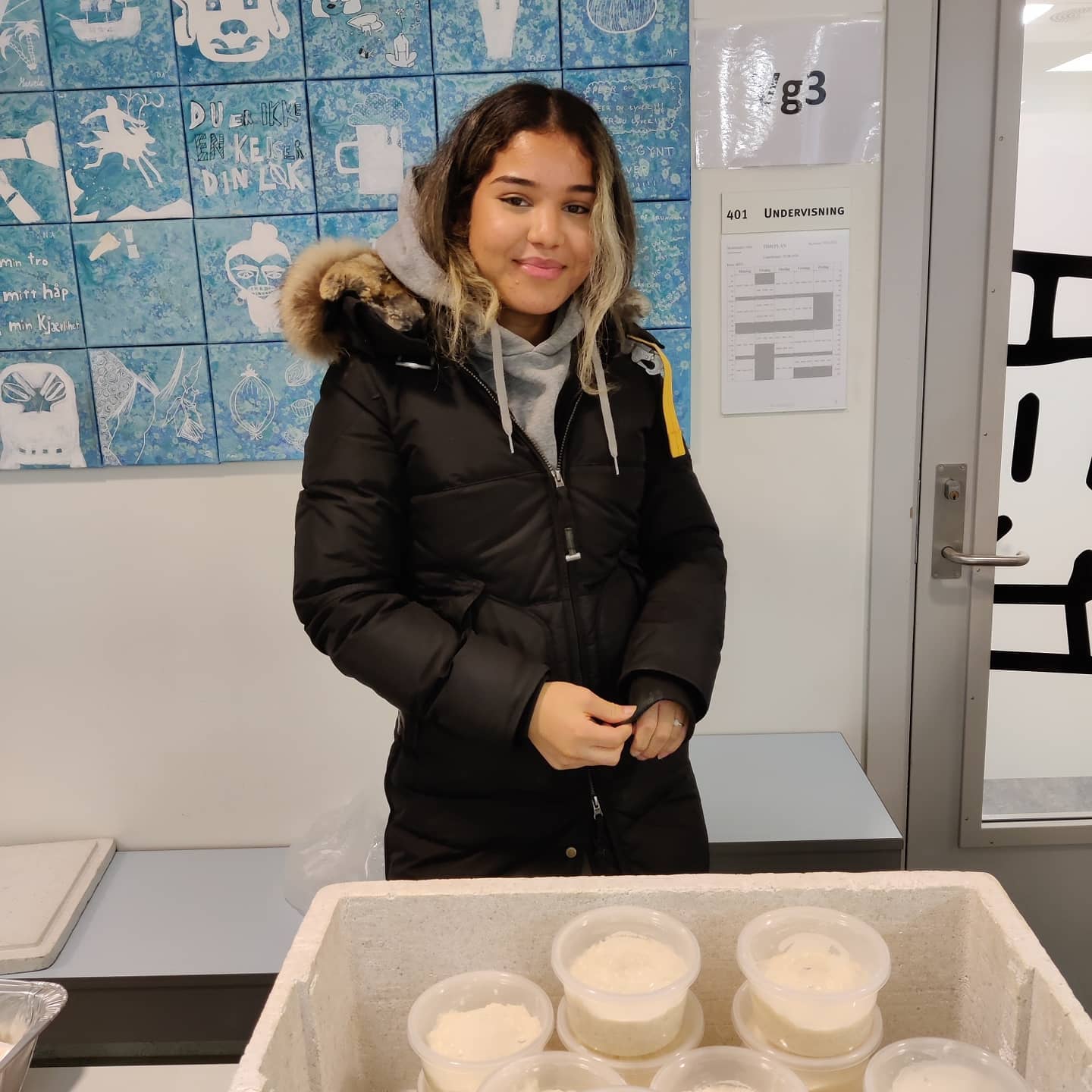 Elevrådet serverer julegrøt - årlig tradisjon på skolen :) Jul