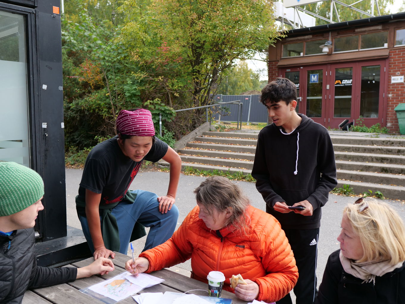 Elever på idrettsdag