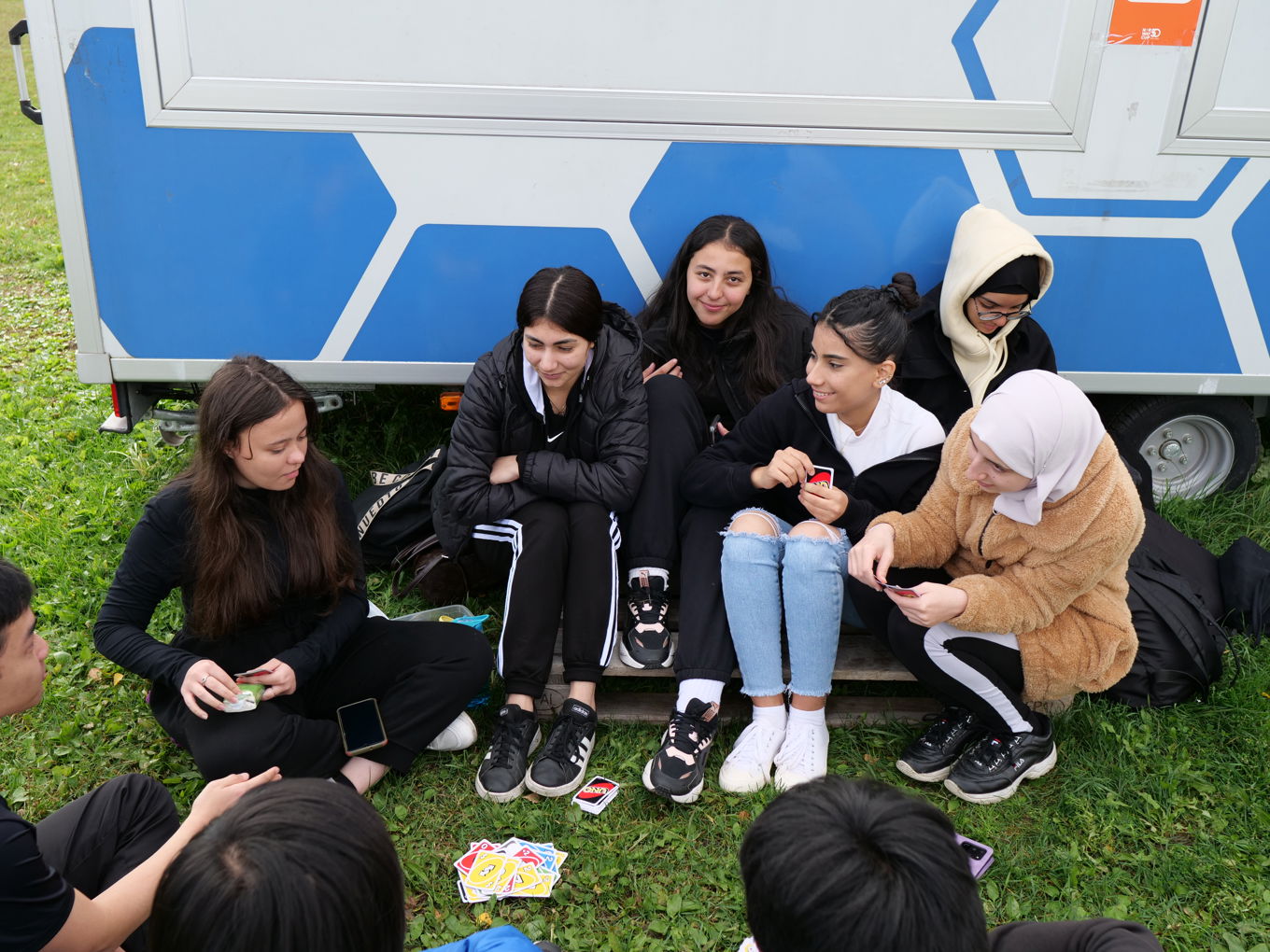 Elever på idrettsdag