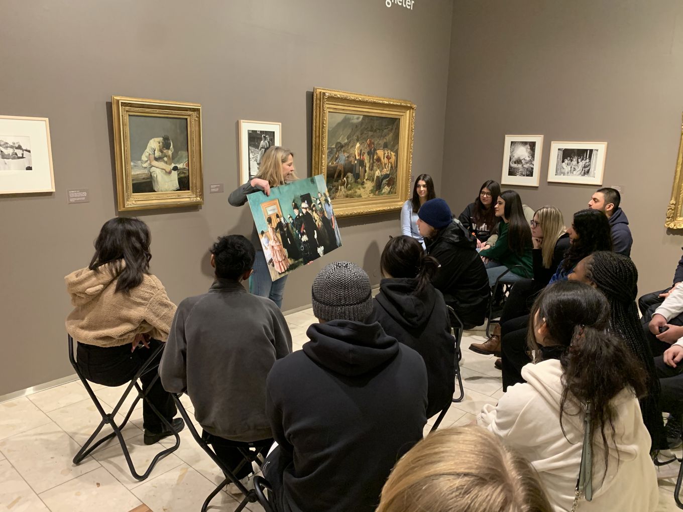 Elever på Lillehammer Kunstmuseum Elever på Lillehammer Kunstmuseum